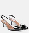 Alaïa Alaia Le Coeur Black Patent Leather High Slingback Women