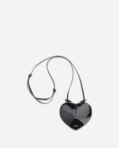 Alaïa Caur Mini Shoulder Bag In Burgundy