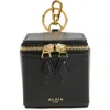 Alaïa Charms Cube Leather Coin Purse In Black