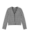 Alaïa Checkered Casual Jacket In Black