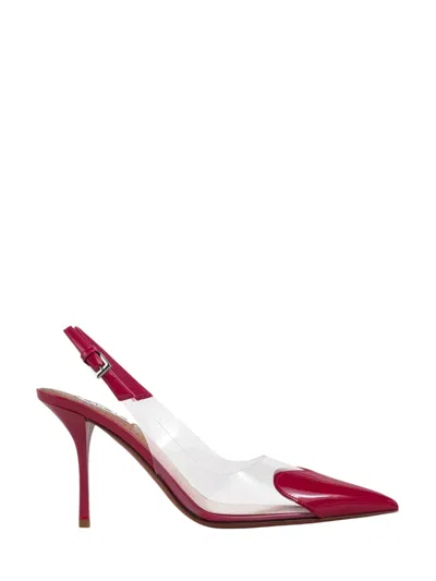 Alaïa Alaia Chic Mini Slingback With Kitten Heel In Red
