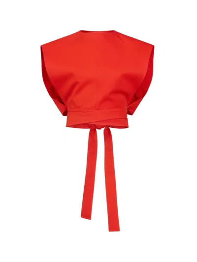 Alaïa Alaia Chic Mini Top For Women - Ss26 Collection In Red