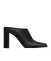 Alaïa Leather Square-toe Mules In Black
