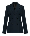 Alaïa Cinched Double Breasted Blazer In Blue
