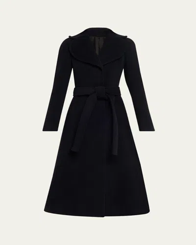 ALAÏA CINCHED WOOL COAT