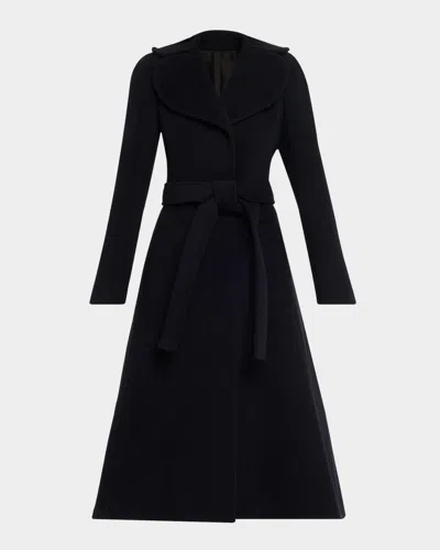 ALAÏA CINCHED WOOL COAT