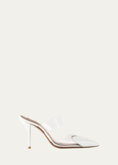ALAÏA CLEAR CAP-TOE MULE PUMPS