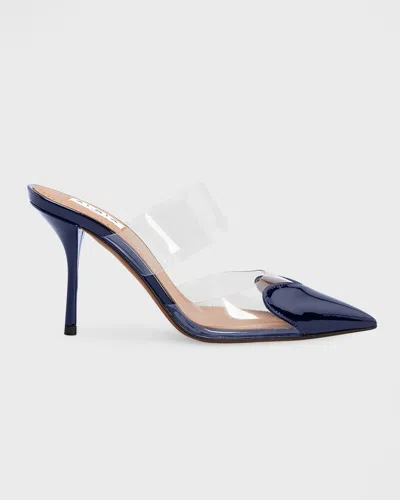 ALAÏA CLEAR CAP-TOE MULE PUMPS