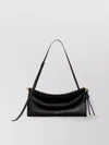 Alaïa Le Click Medium Shoulder Bag In Glossy Leather In Metallic