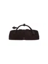 Alaïa Le Teckel Suede Leather Clutch In Brown