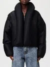 Alaïa Taffeta Padded Bomber Jacket In Black