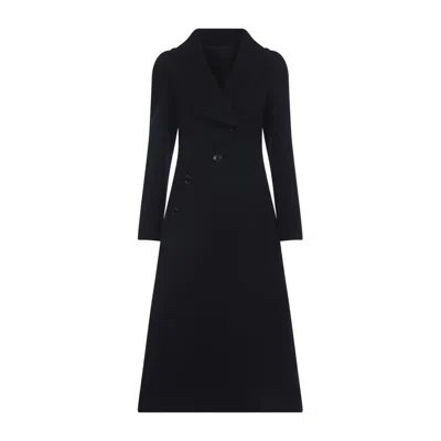 Alaïa Long-sleeved Coat In Black