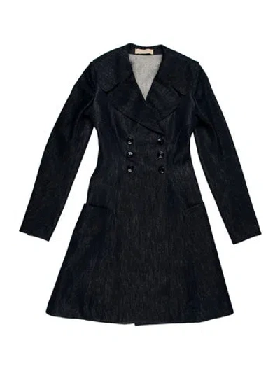 Pre-owned Alaïa Coat In Blue