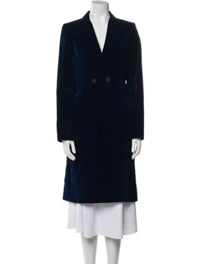 Pre-owned Alaïa Coat In Blue