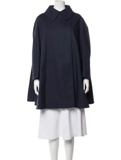 Pre-owned Alaïa Coat In Blue