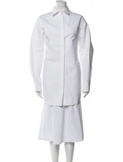 Pre-owned Alaïa Coat In White