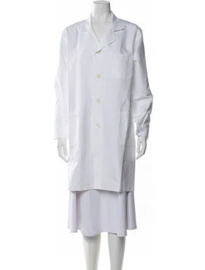Pre-owned Alaïa Coat In White