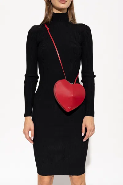 Alaïa ‘coeur' Shoulder Bag In Red