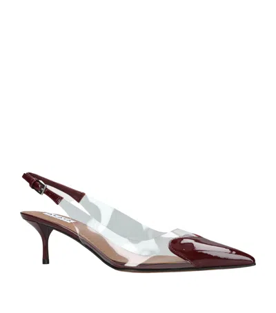Alaïa Coeur Slingback Pumps 55 In Burgundy