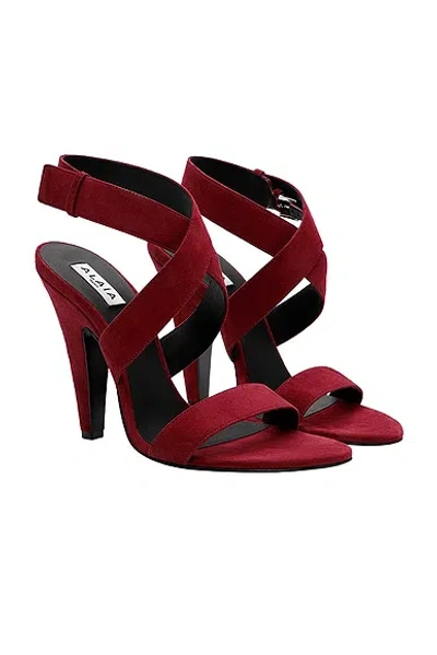 Alaïa Cone Sandal In Red