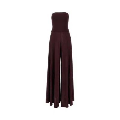 Alaïa Convertible Jersey Jumpsuit In Red