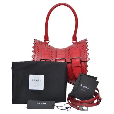 Pre-owned Alaïa Alaia Corset Red Editions Shoulder Handbag
