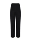 Alaïa Corset Wool Trousers In Black