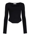 Alaïa Square-neck Sweater In Black