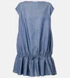 Alaïa Cotton And Linen Minidress