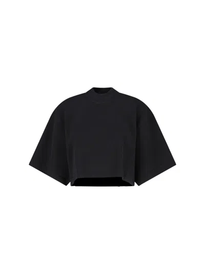 Alaïa Cotton And Wool Blend Crop Sweater