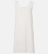 Alaïa Cotton And Wool-blend Tank Midi Dress In White