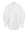 ALAÏA COTTON BALLOON-SLEEVE SHIRT