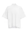 Alaïa Cotton-blend Knit T-shirt In White
