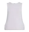 Alaïa Cotton-blend Sleeveless Top In Green