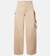 Alaïa Round Cargo Pants In Neutral