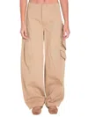 Alaïa Twisted Round Cargo Pants In Neutral