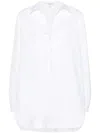 Alaïa Cotton Poplin Shirt In White