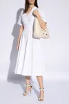 Alaïa Alaia Cotton Midi Dress Women In White