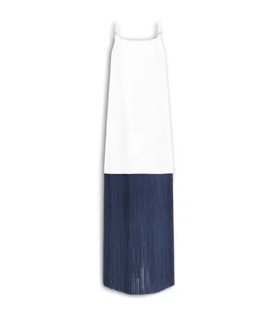 Alaïa Cotton Fringe Slip Dress In White