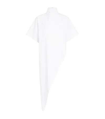 Alaïa Cotton Jersey Asymmetric-hem T-shirt In White
