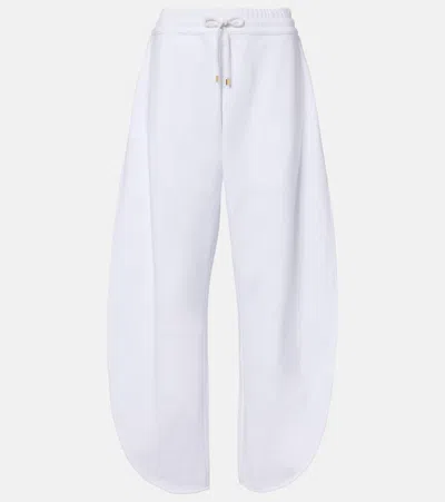 Alaïa Cotton Jersey Sweatpants In White