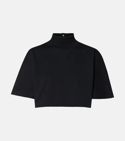 Alaïa Cotton Jersey T-shirt In Black