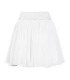 Alaïa Cotton-linen Ruffle Mini Skirt In White