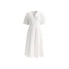 Alaïa Alaia Cotton Midi Dress Women In White