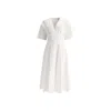 Alaïa Alaia Cotton Midi Dress Women In White