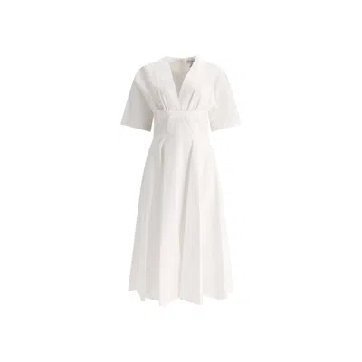 ALAÏA ALAÏA COTTON MIDI DRESS