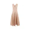 Alaïa Alaia Cotton Midi Dress Women In Pink