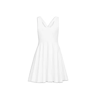 Alaïa Alaia Cotton Mini Dress Women In White