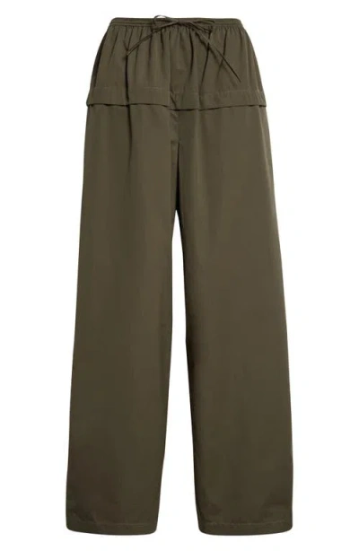 ALAÏA ALAÏA COTTON PEPLUM PANTS