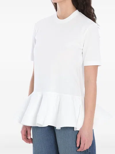 Alaïa Alaia Cotton Peplum T-shirt